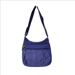 TRAVELON purple ANTI-THEFT CLASSIC MINI-SHOULDER BAG. Safety, Travel, Identity